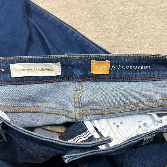 Pilcro Superscript High Rise Blue Denim Jeans Women Size 31 - Picture 9 of 9